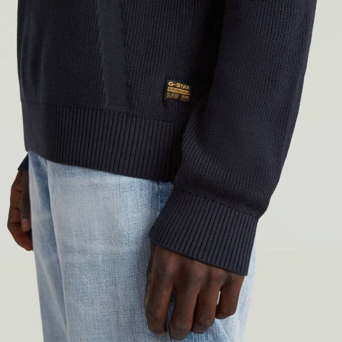 Structure Ribbed Knit Pullover Structure Ribbed Knit Pullover