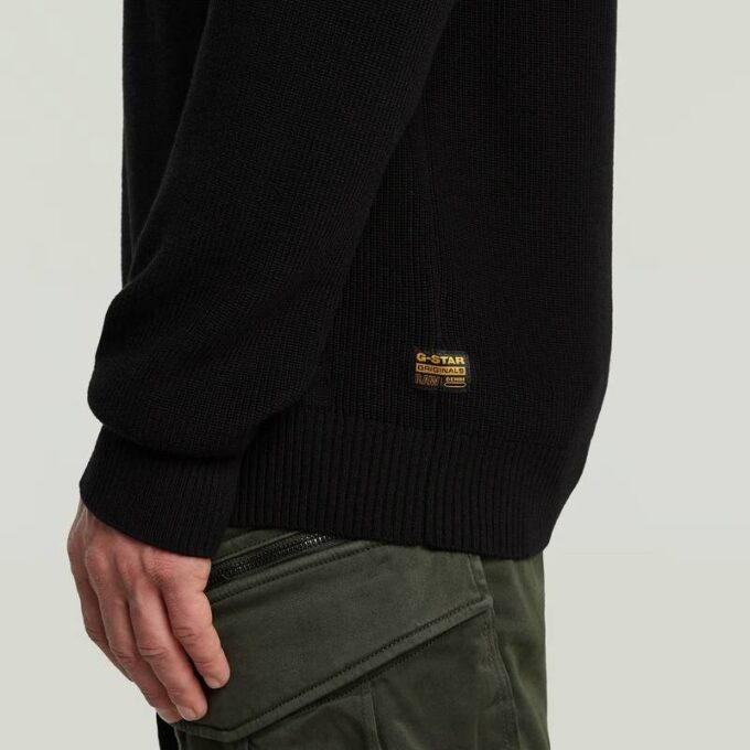 Structure Ribbed Knit Pullover