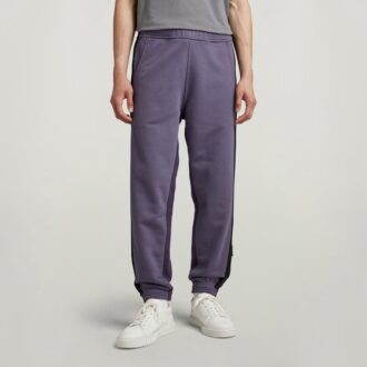 Tape Color Block Tapered Sweat Pants