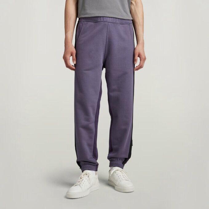 Tape Color Block Tapered Sweat Pants Tape Color Block Tapered Sweat Pants