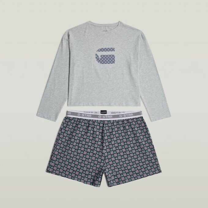 Tee And Short Pajamas Set Tee And Short Pajamas Set