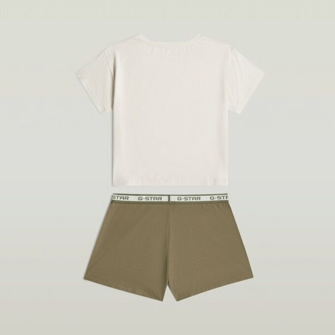 Tee And Short Pajamas Set Tee And Short Pajamas Set