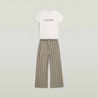Tee and Wide Leg Pant Pajamas Set
