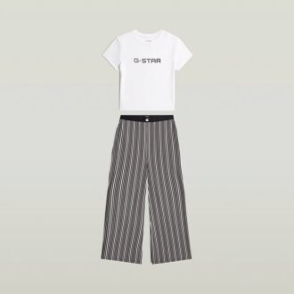 Tee and Wide Leg Pant Pajamas Set