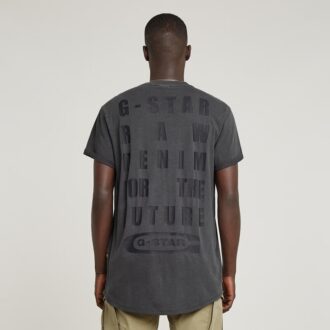 Text Back Graphic Overdyed Lash T-Shirt