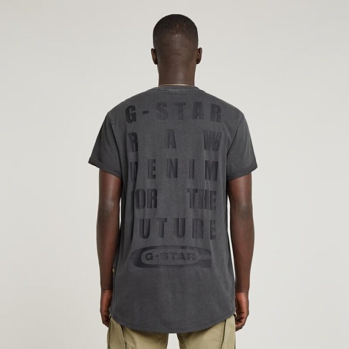 Text Back Graphic Overdyed Lash T-Shirt