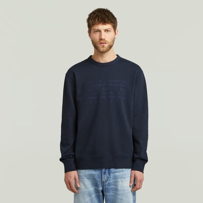 Text Graphic Sweater Text Graphic Sweater