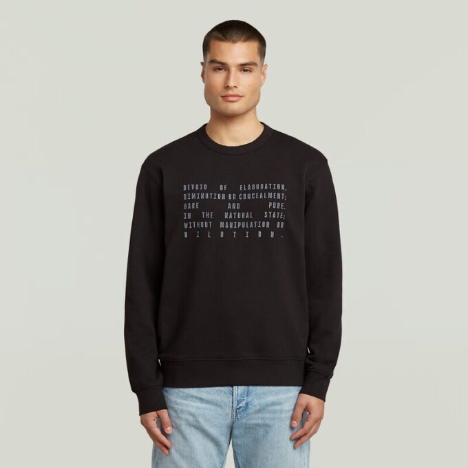 Text Graphic Sweater Text Graphic Sweater
