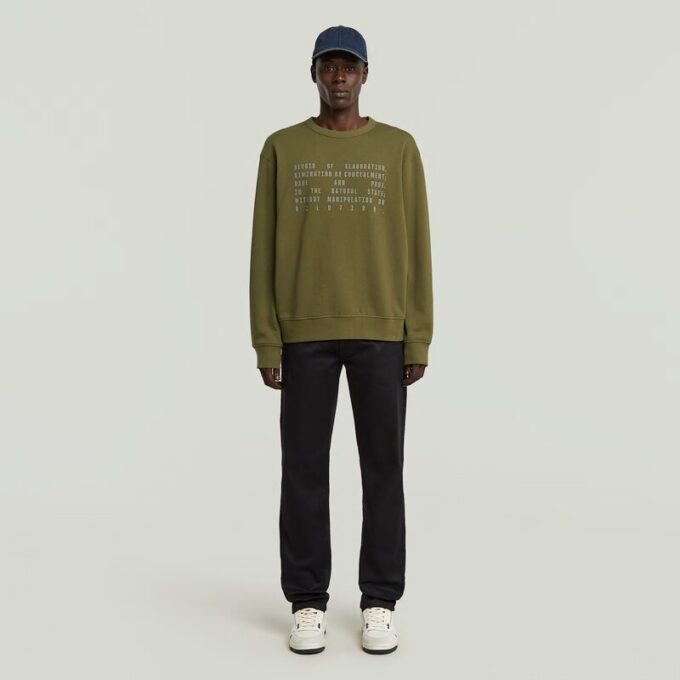 Text Graphic Sweater Text Graphic Sweater