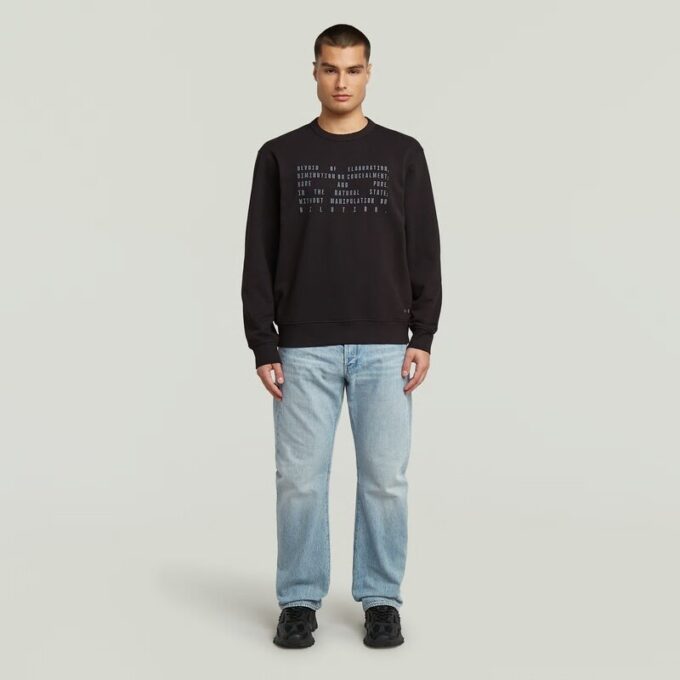 Text Graphic Sweater Text Graphic Sweater