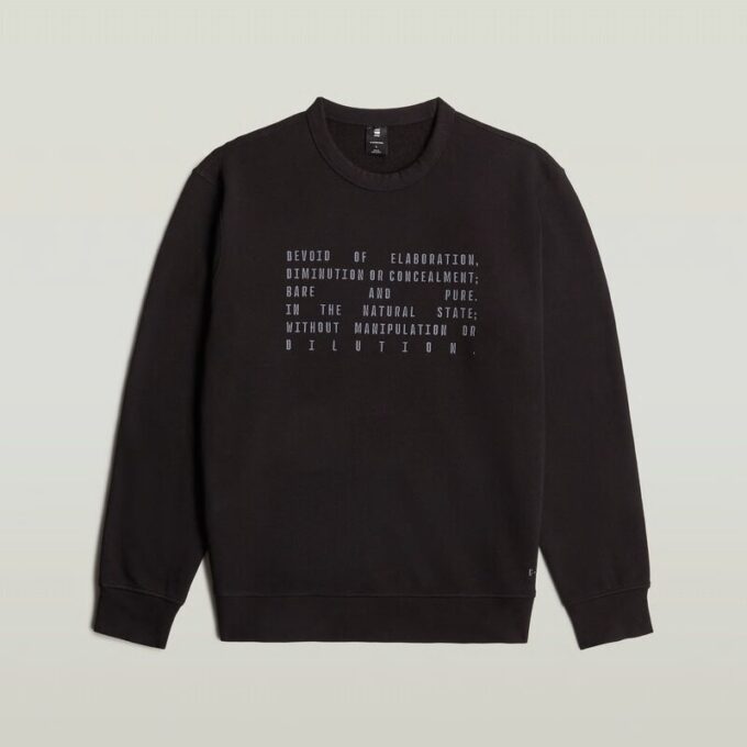 Text Graphic Sweater Text Graphic Sweater