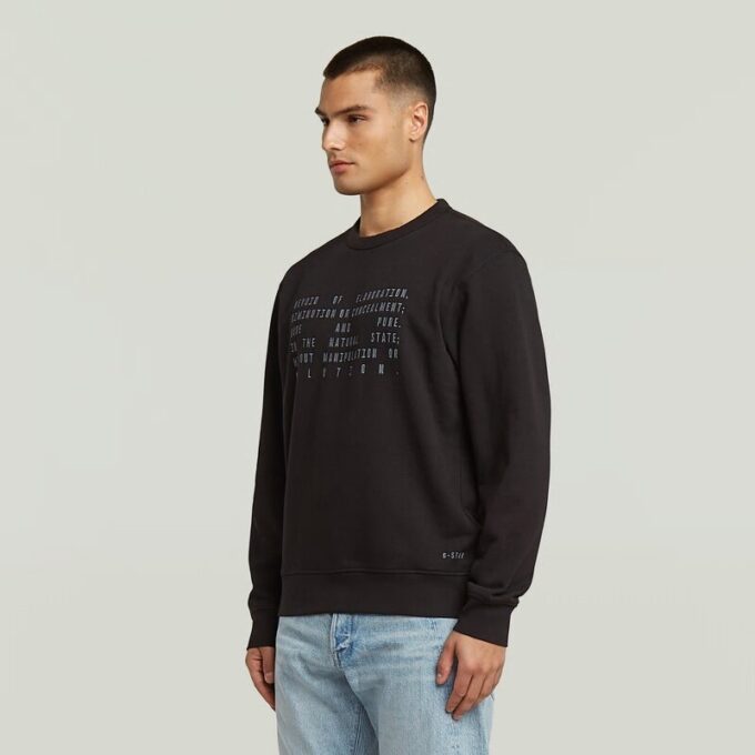 Text Graphic Sweater Text Graphic Sweater