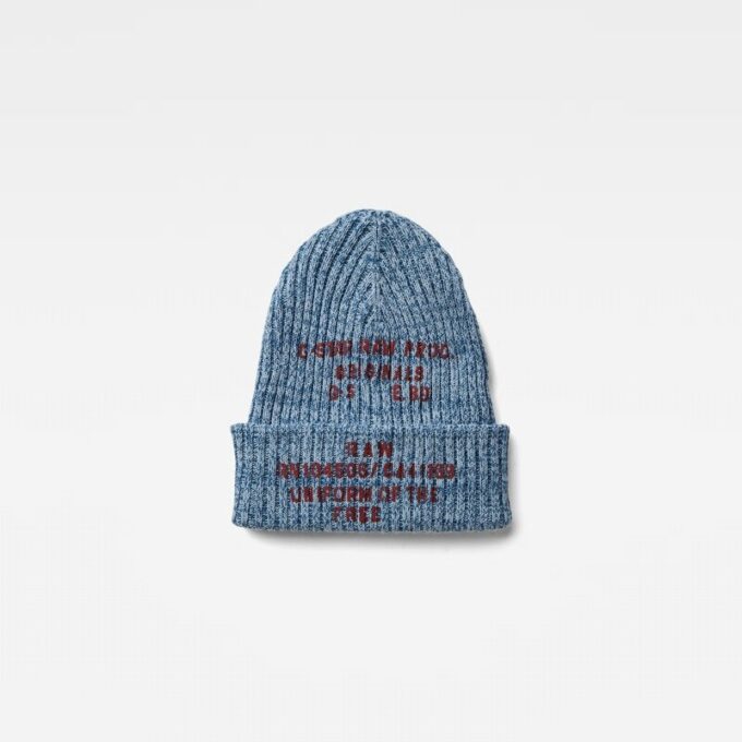 Text Print Beanie