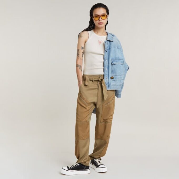 Tone On Tone Cargo Pants