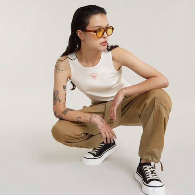 Tone On Tone Cargo Pants