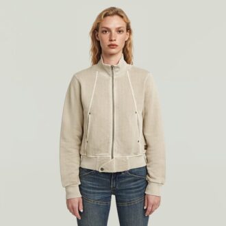 Track Overdyed Slim Sweater Jacket