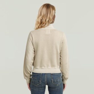 Track Overdyed Slim Sweater Jacket