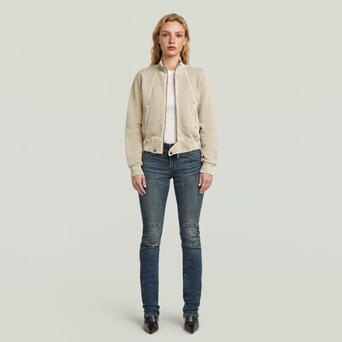 Track Overdyed Slim Sweater Jacket