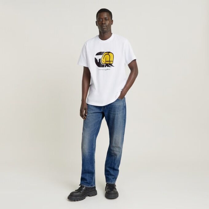 Unisex Jeans Cartoon Loose T-Shirt Unisex Jeans Cartoon Loose T-Shirt