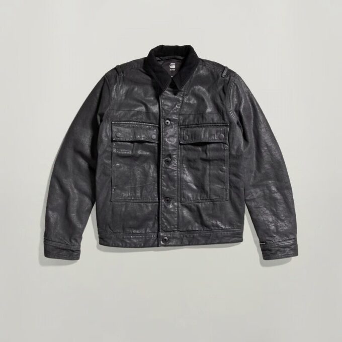 Unisex Utility Flap Pocket Lined Jacket