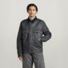 Unisex Utility Flap Pocket Lined Jacket