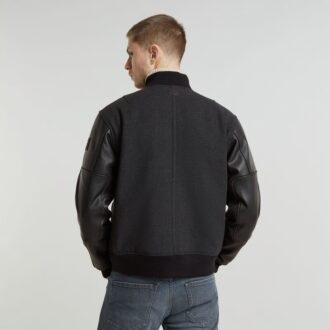 Varsity Wool Leather Jacket