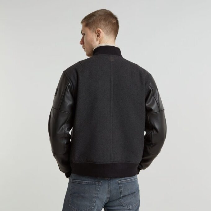 Varsity Wool Leather Jacket
