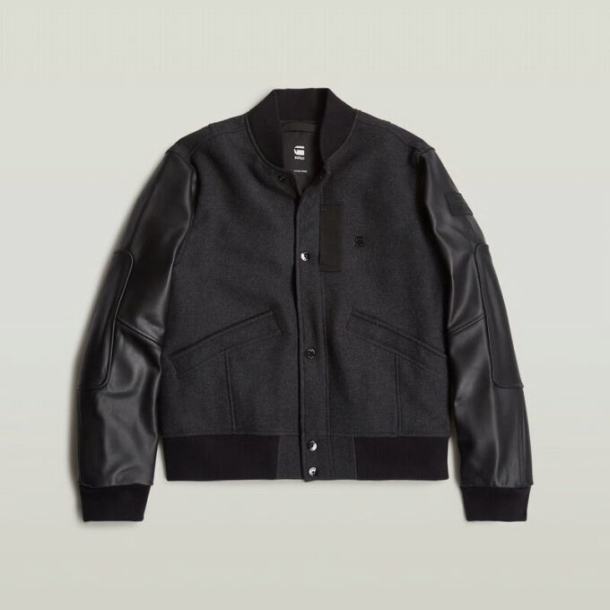 Varsity Wool Leather Jacket