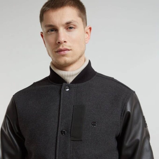 Varsity Wool Leather Jacket