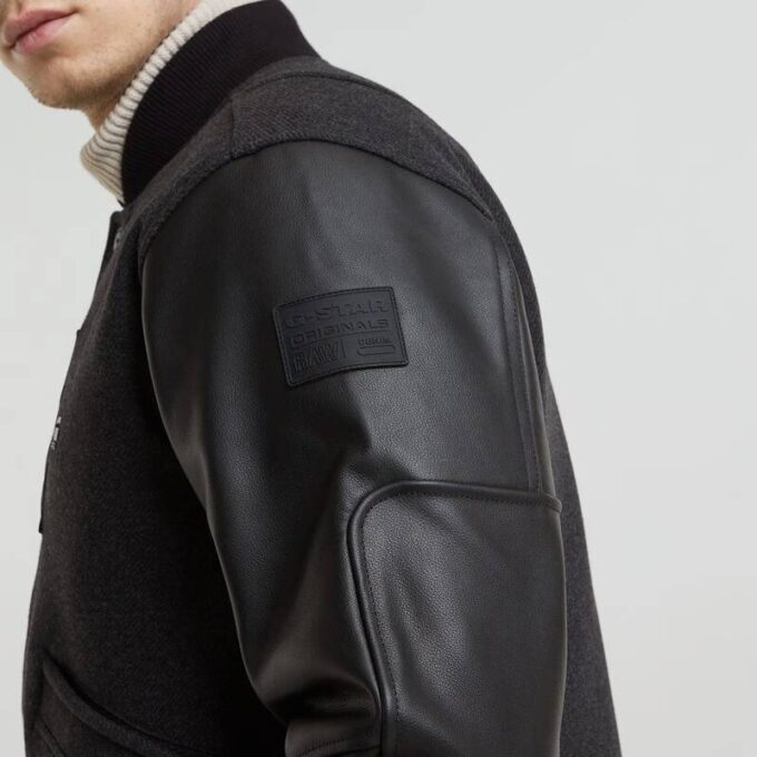 Varsity Wool Leather Jacket