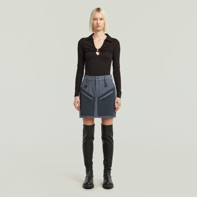 Viktoria Tone On Tone Skirt