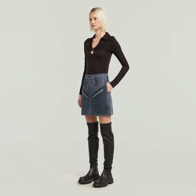 Viktoria Tone On Tone Skirt