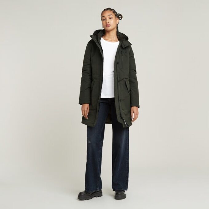 Vodan Padded Hooded Slim Parka Vodan Padded Hooded Slim Parka