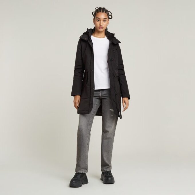 Vodan Padded Hooded Slim Parka