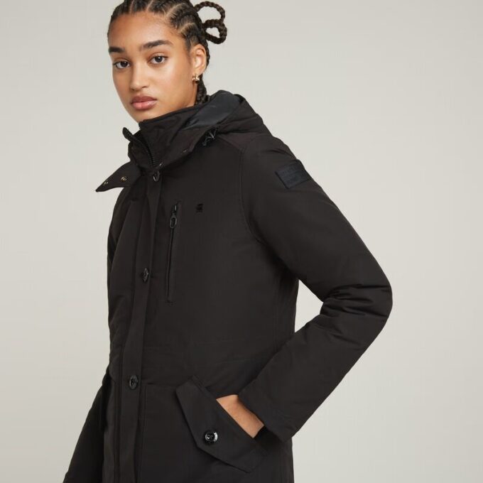 Vodan Padded Hooded Slim Parka