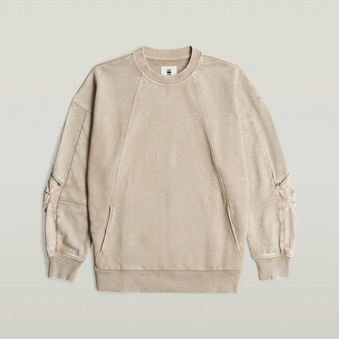 Washed 3D Mix Oversized Sweater Washed 3D Mix Oversized Sweater