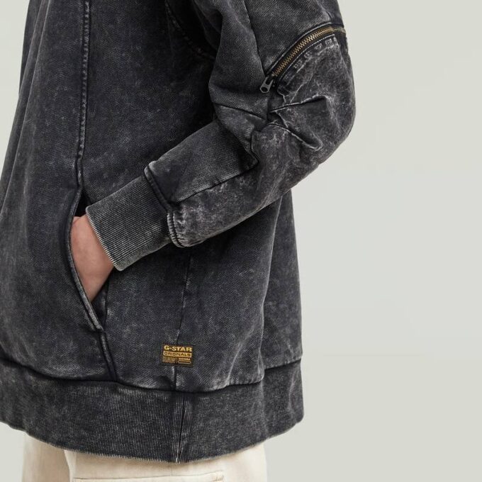 Washed 3D Mix Oversized Sweater