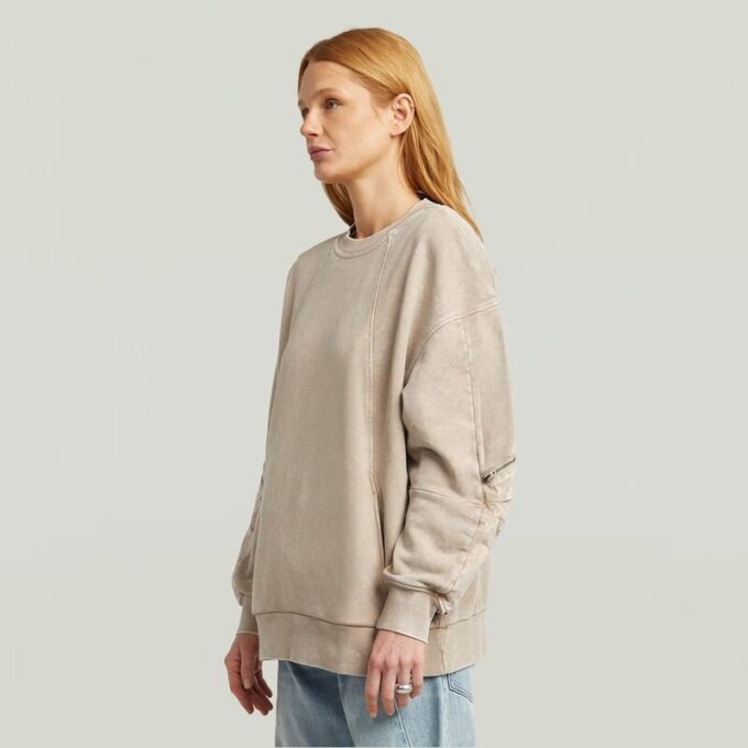 Washed 3D Mix Oversized Sweater Washed 3D Mix Oversized Sweater