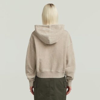 Washed A Line Script Hoodie Sweater