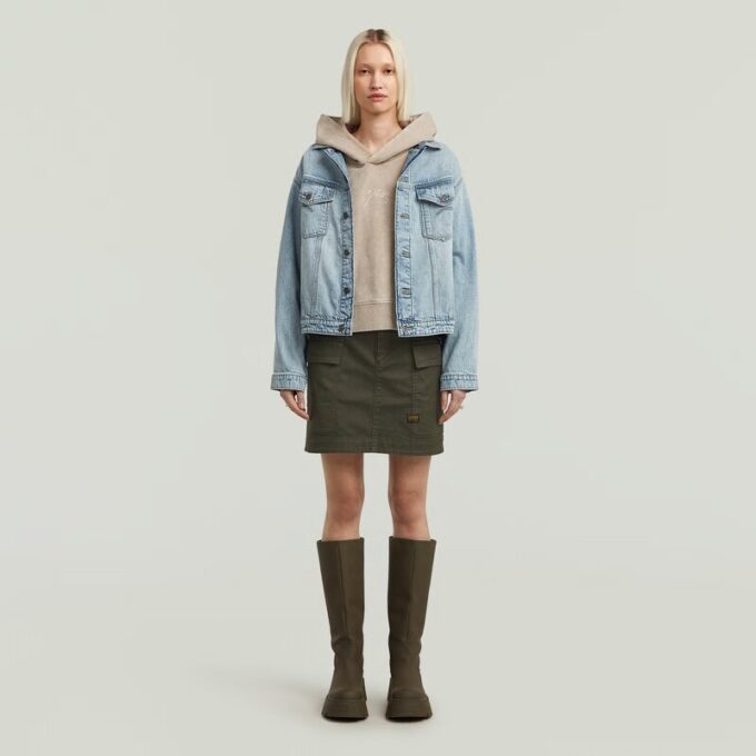 Washed A Line Script Hoodie Sweater Washed A Line Script Hoodie Sweater