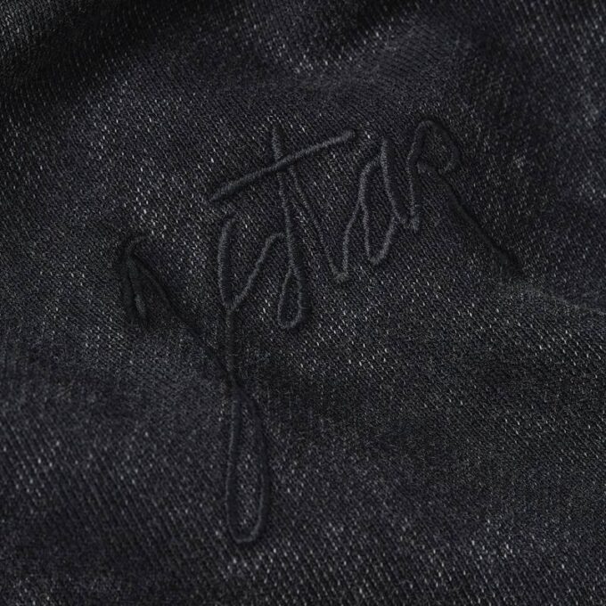 Washed A Line Script Hoodie Sweater Washed A Line Script Hoodie Sweater