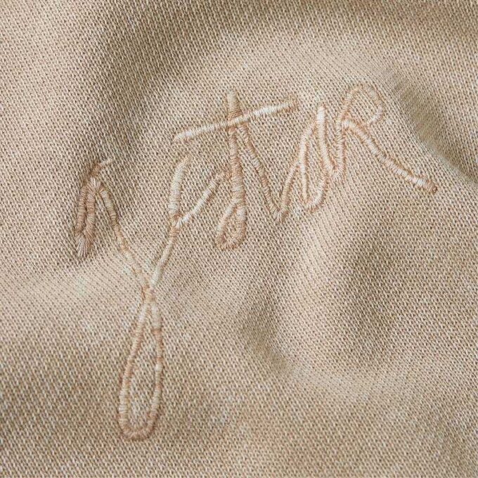 Washed A Line Script Sweater