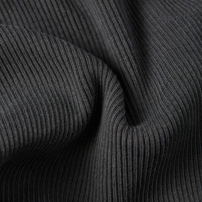 Washed A-Line Slim Rib T-Shirt