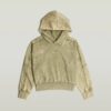 Washed Embossed Oversized Hoodie