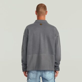 Washed Fabric Mix Loose Sweater