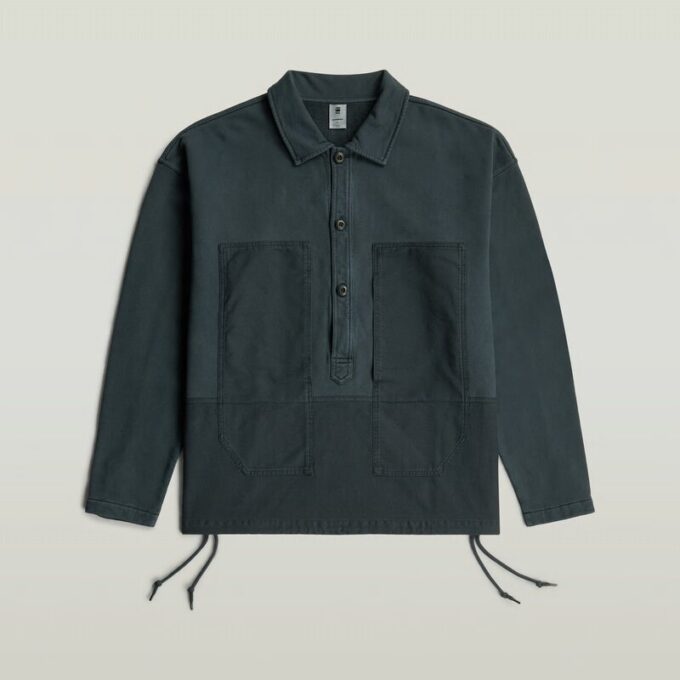 Washed Fabric Mix Loose Sweater Washed Fabric Mix Loose Sweater