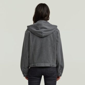 Washed Hoodie Sweater Jacket