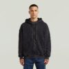 Washed Loose Full Zip Hoodie Washed Loose Full Zip Hoodie