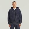 Washed Loose Full Zip Hoodie Washed Loose Full Zip Hoodie