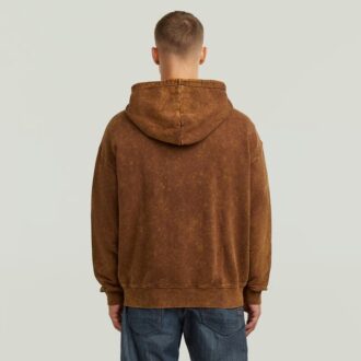 Washed Loose Full Zip Hoodie